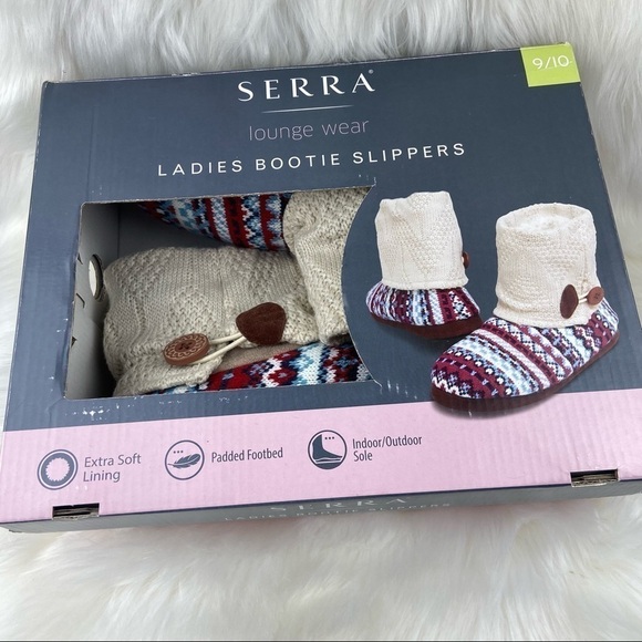NIB SERRA SLIPPERS BOOTS SIZE 9/10 - Picture 1 of 4
